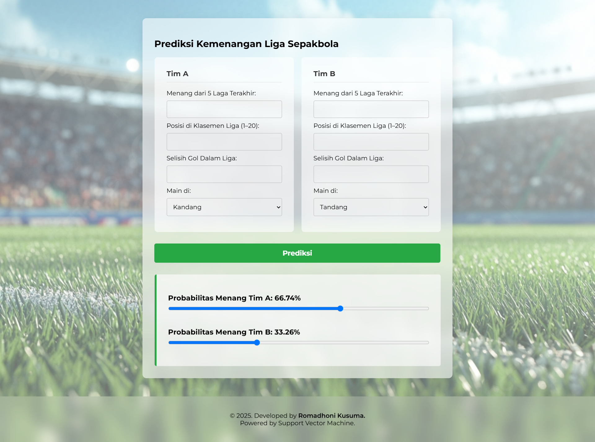 Football Predict Project